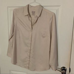 Chico’s Beige Dress Shirt
